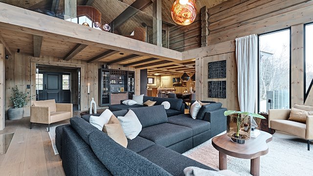Mountain View Lodge -kohteen sisä- ja oleskelutilat
